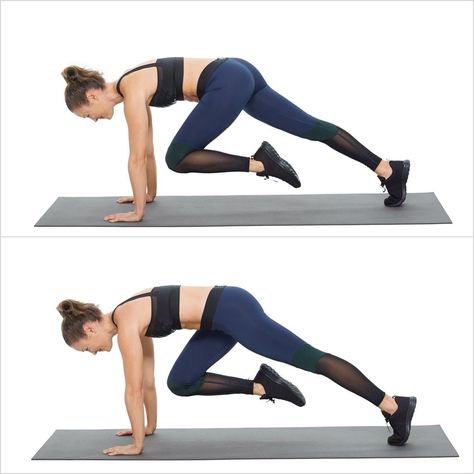 Mountain Climbers Quick Full Body Workout, Ab Moves, Flat Abs Workout, Arms And Abs, Air Squats, Best Abs, Popsugar Fitness, Pilates Instructor, Mountain Climbers