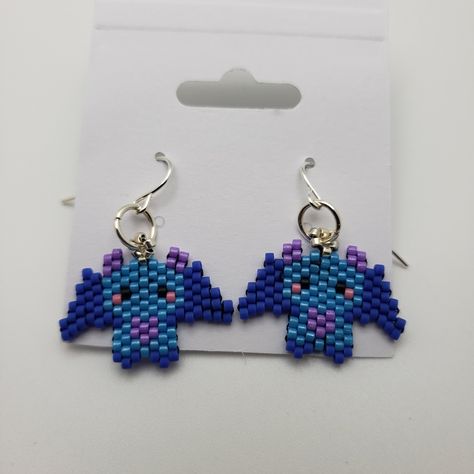 Dragon Beaded Earrings, Diablo Huma, Beaded Dragon, Earring Video, Diy Seed Bead Earrings, Miyuki Delica Beads, Dragon Earrings, Earring Wire, Making Jewellery