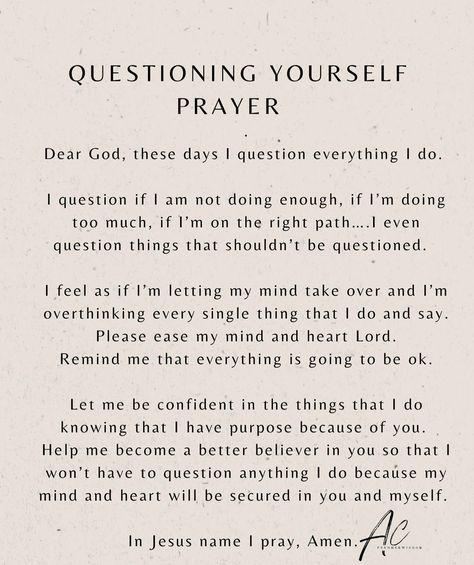 Prayer To Stop Overthinking, Prayers For Overthinking, Prayer For Overthinking, Prayers Of Encouragement, Prayer For Guidance, Spirituality Affirmations, Deliverance Prayers, Comforting Bible Verses, Personal Prayer