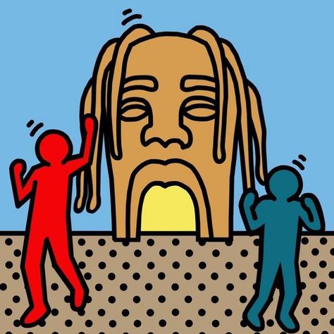 Keith Haring Poster, Keith Haring Art, Haring Art, Rapper Art, Asian Architecture, Comic Poster, Art Album, West Art, Hip Hop Albums