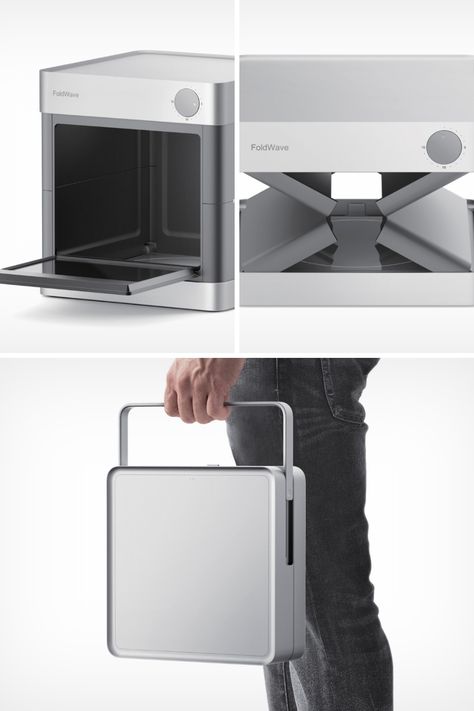 Microwave Design Ideas, Momo Redesign, Microwave Design, Portable Microwave, Portable Furniture, Portable Grills, Oven Design, Presentation Board Design, Portable Stove