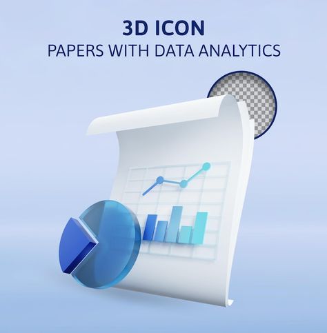 PSD papers with data analytics 3d render... | Premium Psd #Freepik #psd Data Analytics, 3d Render, 3d Rendering, Statistics, Graphic Resources