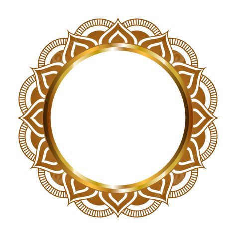 Frame Lingkaran, Circle Design Pattern Graphics, Golden Circle Logo, Circle Border Design, Circle Border Png, Golden Border Frame, Circle Frame Design, Circle Design Pattern, Golden Border Png