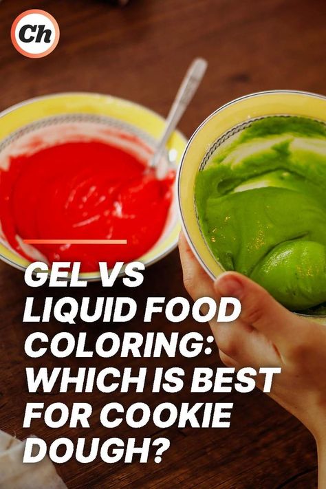 Both types will color your dough effectively, but they'll have different effects on flavor and texture due to their composition. Best Food Coloring, Liquid Food, Gel Food Coloring, Food Facts, Best Food, Food Coloring, Best Foods, Cookie Dough, Dough