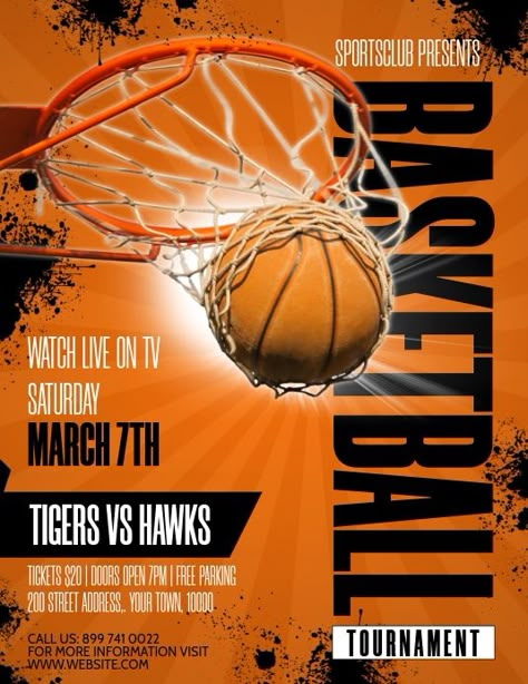 Basketball Design Graphics, Basketball Tournament Poster, Basketball Layout, Basketball Template, Basketball Event, Basketball Flyer, Graphic Design Posters Layout, Tournament Games, Easter Menu