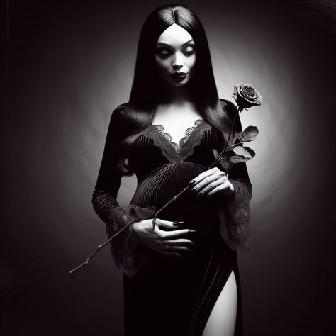 Addams Family Maternity Shoot, Morticia Addams Photoshoot, Spooky Maternity Photoshoot, Gothic Maternity Photoshoot, Goth Pregnancy Announcement, Dark Maternity Shoot, Spooky Maternity Pictures, Goth Maternity Outfits, Goth Maternity Shoot