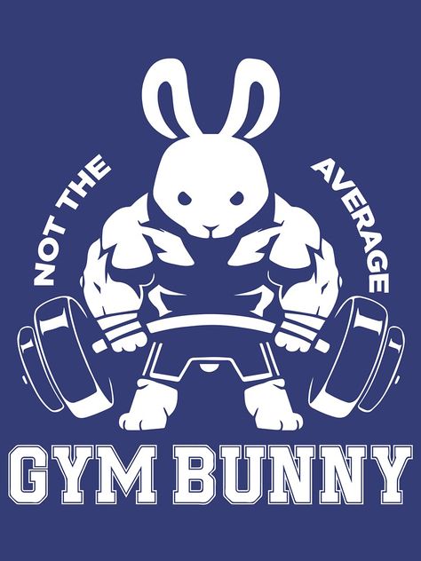 Gym Bunny, Pixel Art Landscape, Buff Bunny, Gym Art, Fitness Logo Design, Tshirt Design Inspiration, Indie Art, Pet Logo Design, Bunny Shirt