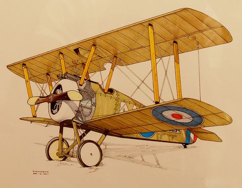 . Airplane Sketch, Plane Drawing, Airplane Illustration, Sopwith Camel, Airplane Drawing, Aviation Posters, Old Planes, Arte Peculiar, Vintage Planes