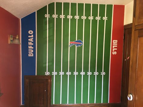 Buffalo Bills Decor, Buffalo Bills Door, Buffalo Bills Bedroom, Buffalo Bills Basement, Buffalo Bills Sign, Buffalo Bills Room Man Cave, Buffalo Bills Man Cave, Painted Buffalo, Football Bedroom