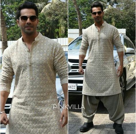 Varun Dhawan Kurta, Pakistani Kurta Designs, Indian Wedding Clothes For Men, Mens Indian Wear, Wedding Kurta, Boys Kurta Design, Wedding Kurta For Men, Indian Groom Wear, Gents Kurta Design