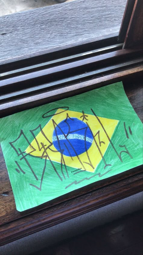 Brazil Graffiti, Brazil Vibes, Brazil Core, Graffiti Lettering Alphabet, Graffiti Alphabet, Graffiti Drawing, Graffiti Lettering, Cool Art Drawings, Graffiti Art