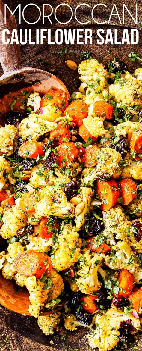 Salad Cauliflower, Pizza Cauliflower, Cauliflower Roasted, Recipes Cauliflower, Roasted Cauliflower Salad, Dressing Tips, Carlsbad Cravings, Cauliflower Salad, Cabbages