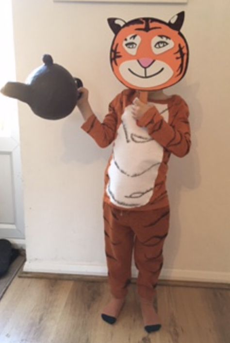 Tiger Who Came To Tea Costume, Boys World Book Day Ideas, Tea Costume, World Book Day Outfits, Tiger Who Came To Tea, World Book Day Ideas, Book Costumes, World Book Day Costumes, Book Day Costumes