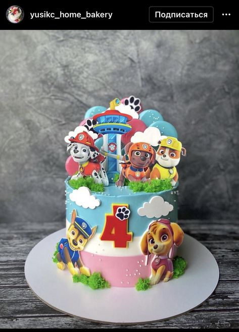 Rainbow Paw Patrol Cake, Paw Patrol Cake Girly, Paw Patrol Birthday Cake Girl, Paw Patrol Party Cake, Pastel Paw Patrol, Octonauts Birthday Party, Paw Patrol Birthday Cake, Rectangle Cake, 3rd Birthday Cakes