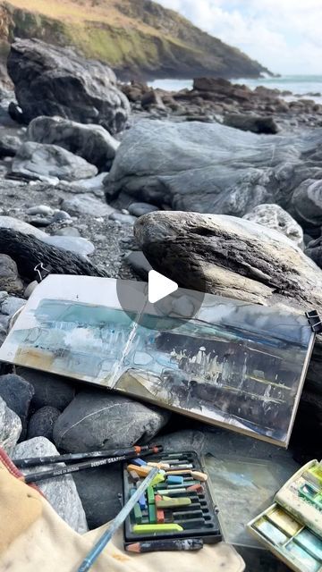 Hannah Woodman on Instagram: "New seascapes and other goodies underway for my exhibition @tremenheeresculpturegardens gallery this summer…#cornwall #newcollection #soloexhibition" Hannah Woodman Sketchbooks, Hannah Woodman, March 20, Abstract Landscape, Cornwall, This Summer, On Instagram, Instagram