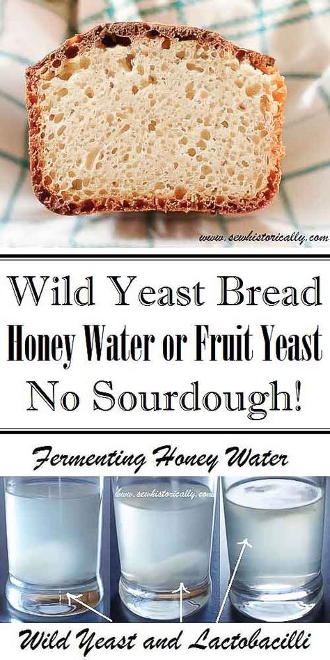 Wild Yeast Bread With Honey Water Or Fruit Yeast Recipe Yeast Starter, Homemade Baked Bread, Honey Water, Yeast Bread Recipes, Wild Yeast, Fruit Water, Yeast Bread, Bread Recipes Homemade, Fermented Foods