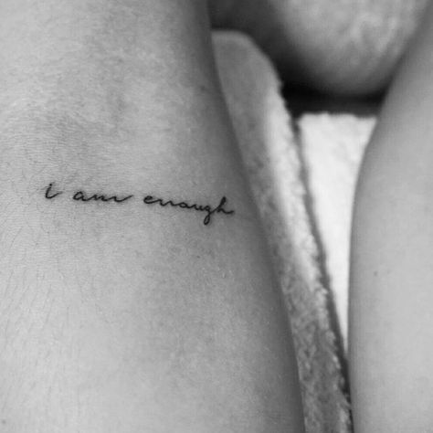 I Am Human Tattoo, I Am Mine Tattoo, Im Enough Tattoo, Worth It Tattoo, I Am Tattoo, Am Tattoo, I Am Enough Tattoo, Alive Tattoo, Tattoo Klein