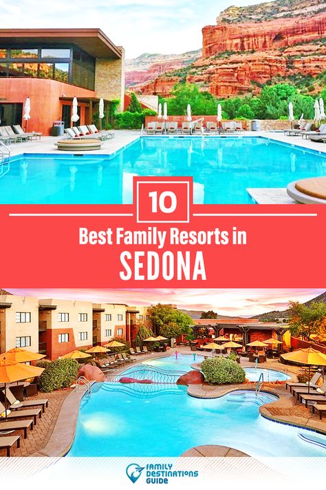 Want ideas for a family vacation to Sedona, Arizona? We’re FamilyDestinationsGuide, and we’re here to help: Discover Sedona’s best resorts for families - so you get memories that last a lifetime! #sedona #sedonavacation #sedonawithkids #familyvacation Sedona Family Vacation, Arizona Family Vacation, Sedona Arizona Hotels, Best Resorts For Kids, Sedona Arizona Travel, Sedona Resort, Sedona Hotels, Arizona Resorts, Resorts For Kids