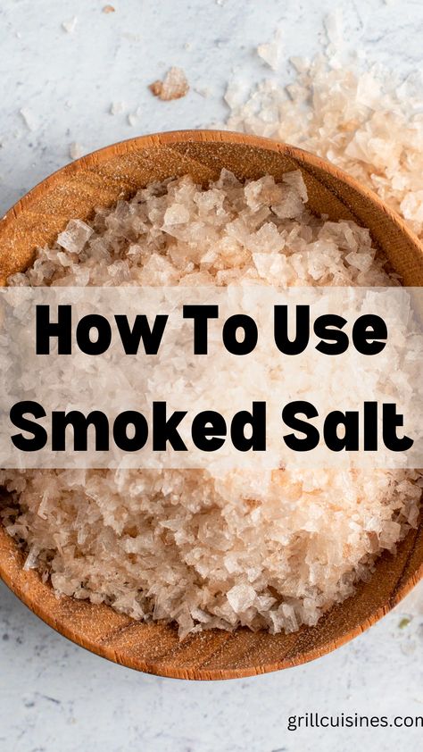 Learn how to use smoked salt to elevate your cooking game. From finishing cheeses to seasoning savory sides and grilling meats, smoked salt adds a unique depth of flavor. Try it on cocktail glass rims or in creamy mashed potatoes for a delightful twist.#smokedsaltuses#howtousesmokedsalt Smoked Whiskey, Pellet Smoker Recipes, Sea Salt Recipes, Smoked Chili, Smoked Recipes, Smoked Cocktails, Smoked Salt, Savory Sides, Spice Blends Recipes