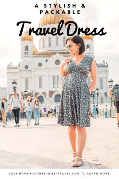 A Stylish & Packable Travel Dress (With Pockets!) Best Travel Clothes, Comfortable Travel Outfit, Travel Capsule Wardrobe, Travel Clothes Women, Travel Outfit Summer, Travel Dress, Outfit Dress, Travel Wardrobe, Weekend Getaway