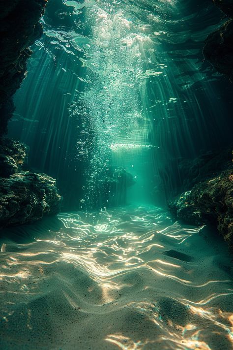 Depths Of The Ocean, Underwater Looking Up, Underwater Reflection, Experiences Aesthetic, Ocean Symbols, Water Spirituality, Sea Waves Aesthetic, Under The Sea Aesthetic, Ocean Mythology