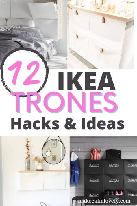 IKEA Trones hacks and ideas. Trones Ikea Hack, Trones Ikea, Sheet Music Storage, Ikea Shoe Storage, Shoe Storage Hacks, Ikea Trones, Storage Ideas For Small Spaces, Tall Storage Unit, Ikea Organization Hacks