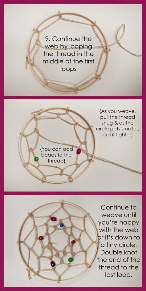 Make A Dream Catcher, Diy Dream Catcher, Diy Dream Catcher Tutorial, Atrapasueños Diy, Making Dream Catchers, Dream Catcher Patterns, Dream Catcher Tutorial, Dream Catcher Decor, Diy Tumblr