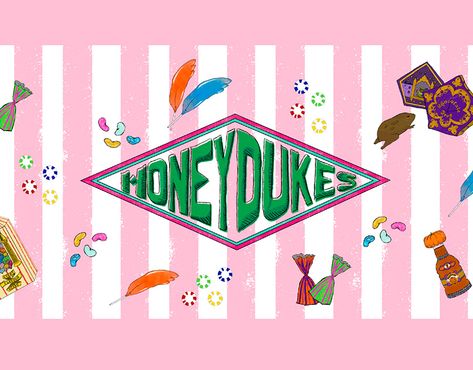 Ilustrações Harry Potter :: Behance Honeydukes Printables, Honey Dukes, Yule Celebration, Harry Potter Nails, Harry Potter Bday, Harry Potter Cake, Harry Potter Christmas, Sweet Shop, 11th Birthday