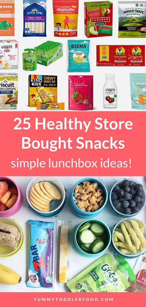 Healthy Kid Snacks, Healthy Kids Snacks For School, Store Bought Snacks, Healthy Store Bought Snacks, Dairy Snacks, Snack Boxes Healthy, Store Bought Snack, Low Sugar Snacks, School Snacks For Kids