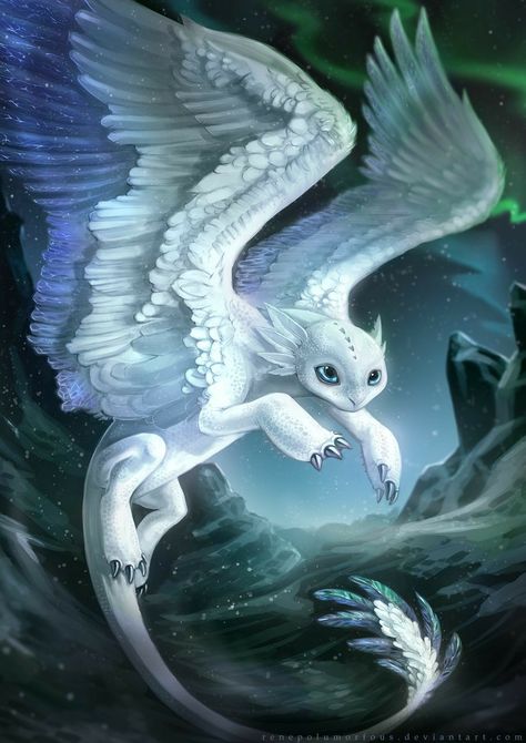 Dragon, white, feathers; Dragons Dragon Movies, Cool Dragons, Dragon Pictures, Dragon Artwork, Mythical Creatures Art, Dragon Drawing, Mythological Creatures, Fantasy Dragon, Mystical Creatures