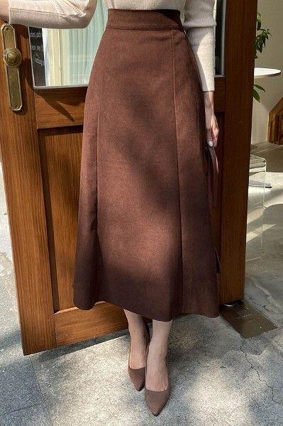 Button Midi Skirt Fall, Cheap Midi Skirt For Fall, Long Ankle Skirt, Chic Cheap Solid Color Skirt, Cheap Midi Length Skirt For Fall, Classic High Waist Skirt At Affordable Price, Shop Long Skirt, Non-stretch Chic Cheap Skirt, October Casual Long Skirt