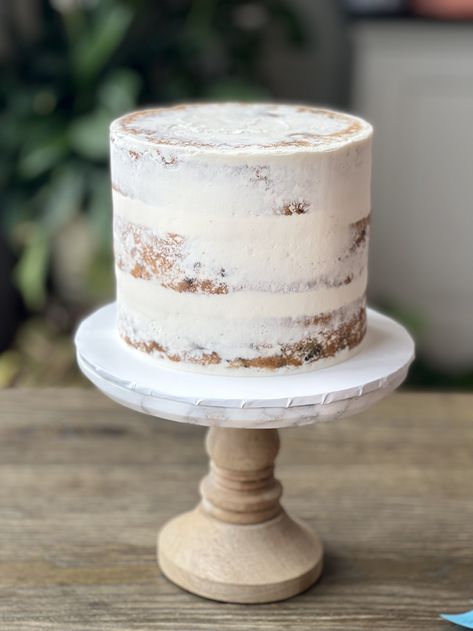 Naked Smash Cake, Naked Cake Birthday, Sage Cake, Naked Birthday Cake, Fondant Numbers, 50th Wedding Anniversary Decorations, Nutella Buttercream, Single Tier Cake, Cupcake Photos