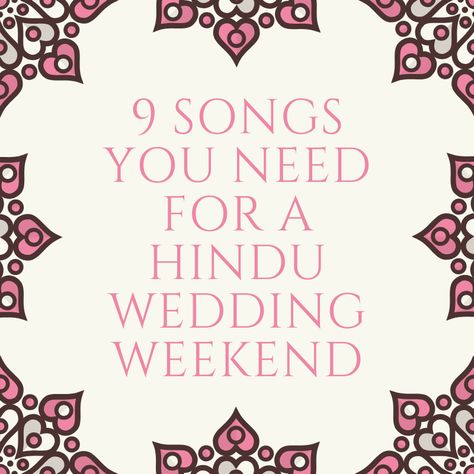 To all of our wonderful Hindu couples getting married this year and next, here's something that will help you with music choices! The 9 songs you need for a Hindu Wedding Weekend will help you know what songs you need for each part of your wedding weekend.⁠ #djrizent #hindu #hinduweddings #hinduwedding #hinduweddingsongs #hindureceptionsongs #wedding #wedding #indianwedding #indianweddingideas #weddinginspiration #weddinginspo⁠  https://blog.djriz.com/9-songs-you-need-for-a-hindu-wedding-weekend Engagement Songs, Indian Wedding Songs, Wedding Song List, Best Wedding Songs, Couples Getting Married, Kids Bridal, Mother Son Dance, 9 Songs, Song Hindi