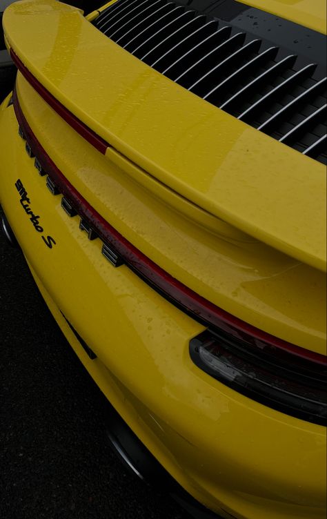 Yellow Porsche, Porsche Turbo S, Porsche Gt3, Turbo S, Gt3 Rs, Yellow Aesthetic, Aesthetic Iphone, Whips, Supercars