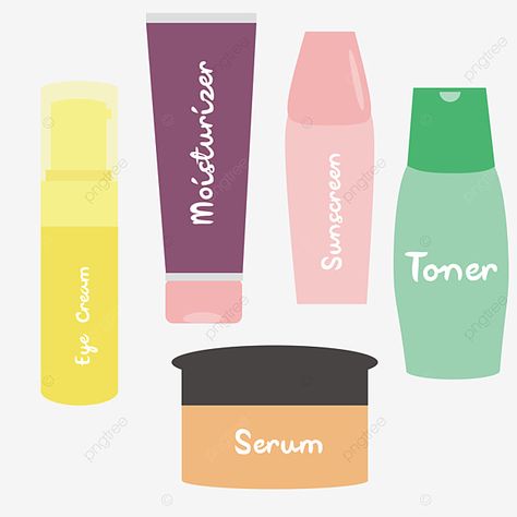 Skincare Sticker Printable, Skincare Cartoon, Skincare Illustration, Troom Troom, Makeup Backgrounds, Pink And White Background, Fresh Skincare, Cartoon Png, Cartoon Clipart