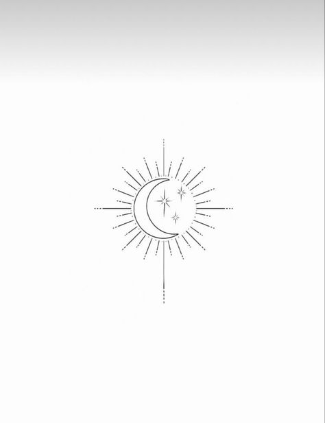 Single Line Sun And Moon Tattoo, My Sun My Moon And All My Stars, Upper Arm Sun Tattoo, Minimal Sun And Moon Tattoo, The Sun The Moon And The Stars, Star And Sun Tattoos, Sun And Moon Fine Line Tattoo, Lion And Sun Tattoo, Sonne Mond Tattoo