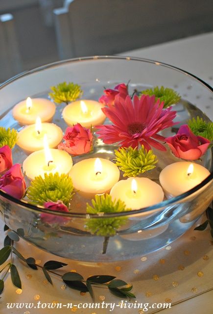 Candle In Water, Candles In Water, Floating Tea Lights, Floating Tea Light Candles, Diy Floating Candles, Home Flower Decor, Floating Candle Centerpieces, Diwali Decorations At Home, Diwali Decoration Items