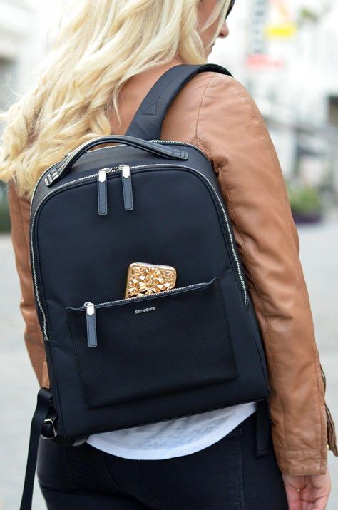 Best Travel Bags for Stylish Women. Chic Work Laptop Backpack - Samsonite Zalia Backpack Review #backpackingclothes Best Laptop Backpack, Work Laptop, Best Travel Bags, Laptop Backpack Women, Women Backpack Travel, Travel Laptop Backpack, Work Backpack, Backpack Reviews, Business Backpack