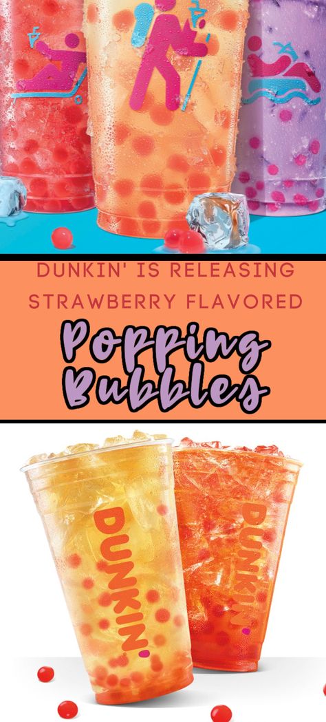 Bursting Boba Drinks, Bubble Tea Recipe With Popping Boba, Popping Pearls Drinks, Popping Bubble Tea Recipe, Popping Boba Drink Recipe, Popping Boba Drink Ideas, Popping Boba Drinks, Boba Lemonade, Strawberry Popping Boba