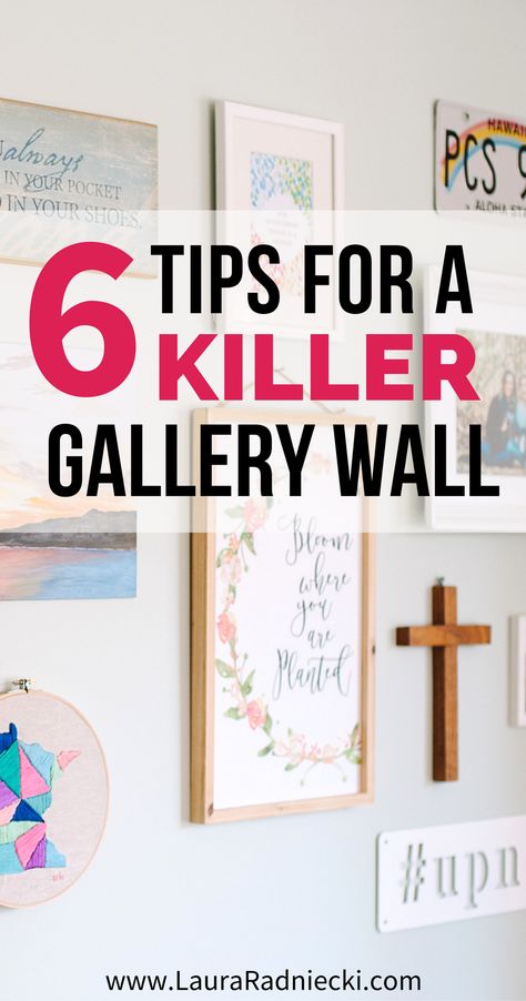 Easily decorate your home with these 6 tips for a killer gallery wall, featuring amazing home decor products from Campfire Bay, a family business in Minnesota. #gallerywall #homedecor #diy #familybusiness #decorate Christian Gallery Wall Ideas, Christian Gallery Wall, Simple Gallery Wall Ideas, Lifegiving Home, Wall Layout, Motherhood Tips, Diy Gallery Wall, Farmhouse Side Table, Parenting Strategies