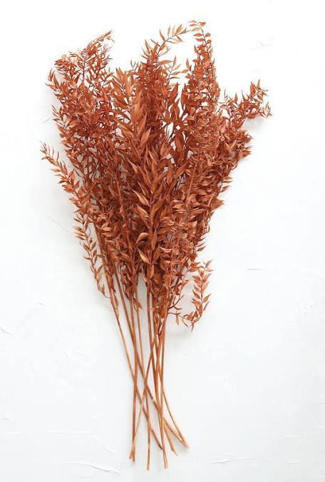 Dried Ruscus, Diy Dried Flower Arrangement, Fall Floral Stems, Artificial Grass Wall, Rusting Wedding, Grass Wall, Terracotta Wedding, Silk Flowers Wedding, Botanical Decor