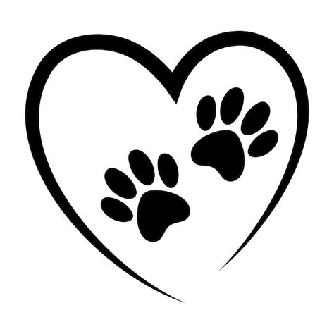 Free vector heart with paw prints | Free Vector #Freepik #freevector #dog-footprint #paw-print #dog-foot #paw Paw Print Image, Dog Footprint, About Heart, Pet Paw Print, Paw Heart, Heart Drawing, Pet Paws, Paw Prints, Heart Art