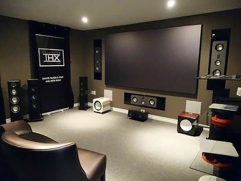 Home Theater Room Design, Cinema Projector, Theater Room Design, Home Cinema Room, Home Theater Decor, Best Home Theater, Home Theater Setup, At Home Movie Theater, Video Game Rooms