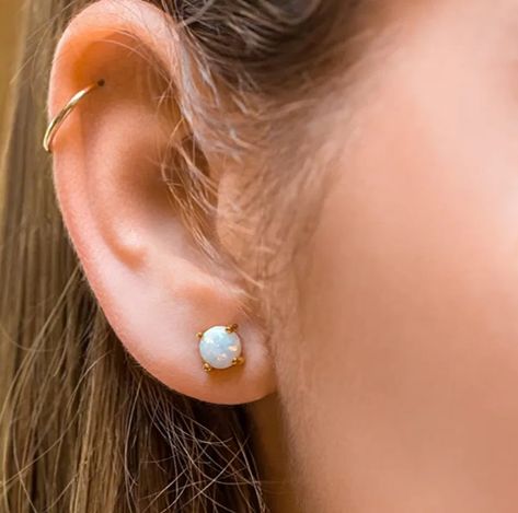 Opal Stud Earrings by Benevolence LA Support Charity... Beautifully! - Susan Said... WHAT?! #opal #opaljewelry #opalearrings #earrings #studearrings #goldearrings Fire Opals, Opal Stud Earrings, Opal Earrings Stud, Opal Studs, Gold Dipped, Stud Earrings For Women, Opal Earrings, Everyday Earrings, Stunning Earrings