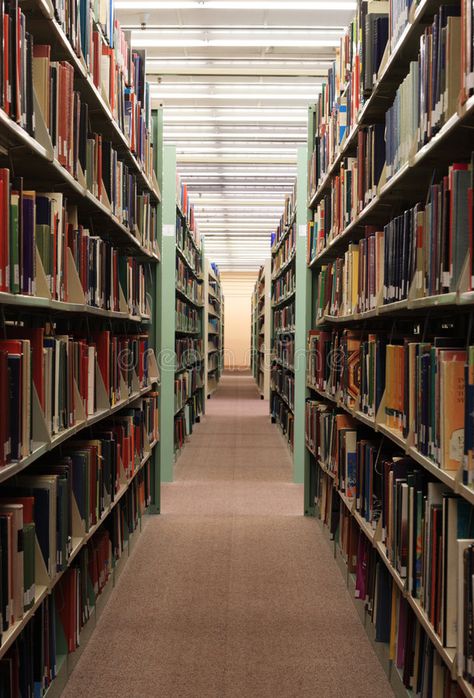 Library stacks. College library book stacks with bookshelves full of books , #sponsored, #College, #library, #Library, #stacks, #full #ad Library Drawing Reference, Library Perspective Drawing, Background Reference Photo City, Linear Perspective Photography, Library Perspective, Perspective References, 1 Point Perspective Drawing, Library Photography, Library Background