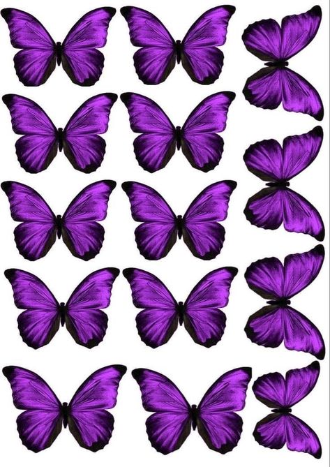 Butterfly Printable Template, Disney Diy Crafts, Butterfly Cake Topper, Diy Bouquet Wrap, Bff Gifts Diy, Butterfly Wallpaper Backgrounds, Birthday Cake Topper Printable, Butterfly Template, Butterfly Printable