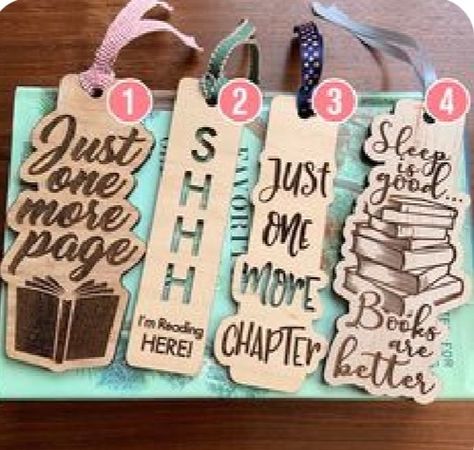 Wooden Bookmarks, Handmade Bookmarks Diy, Laser Cut Wood Crafts, Creative Bookmarks, Laser Engraved Ideas, Laser Art, Diy Bookmarks, Bookmark Gifts, Bookmarks Handmade