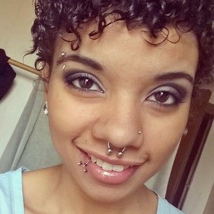 It’s easy to see the confidence shining through on these pierced faces. | 19 Women With Downright Beautiful Facial Piercings Piercing Combinations, Ear Piercing Combinations, Facial Piercing, Upper Lip Piercing, Unique Ear Piercings, Face Piercings, Cool Piercings, Facial Piercings, Cute Piercings