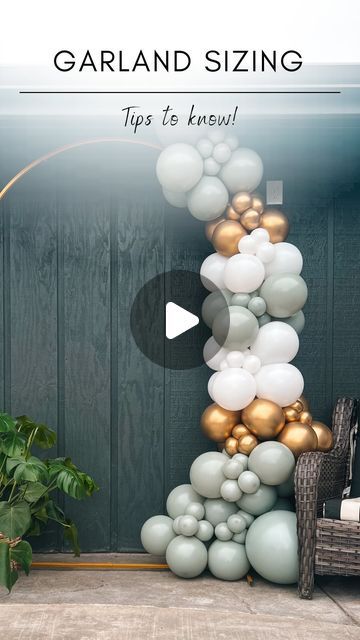 Float LLC | Balloon Design on Instagram: "Balloon Garland Sizing👇🏼🎈  There are so many questions revolving around garland lengths and sizes. Well, I’m here to clear the air.😉  Balloon garland’s range a VARIETY of sizes and shapes, which is why our pricing is based on feet. The garland in the video is 10 feet of balloons (or 10 clusters as I like to say), however it is  styled as 8 feet tall with a thicker base (2 feet additional balloons).  Clients going for a more luxe garland — add those extra clusters of balloons for the visible thickness and fluffiness of the garland. It will elevate the entire display.   Clients going for a simple garland — no need for the extra clusters. This is great if you are limited on space!  Now you know, SO… let’s chat!🎉✨  https://floatballoonartist.com/? Simple Garland, Store Front Windows, Balloon Clusters, 5 Balloons, So Many Questions, Party Inspo, Balloon Backdrop, Balloon Design, Balloon Garland