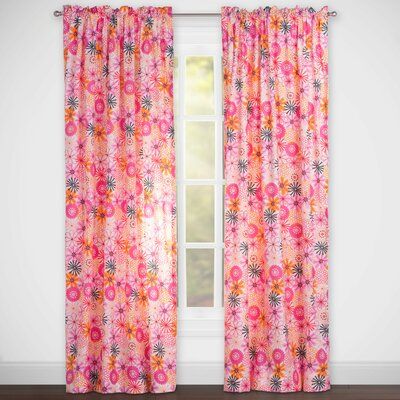 Highlights Highlights The Bloom Room Rod Pocket Curtain Panel Highlights Kids, Stylish Curtains, Lush Decor, Sheer Curtain Panels, Pink Highlights, Floral Curtains, Rod Pocket Curtain Panels, Bright Patterns, Rod Pocket Curtains